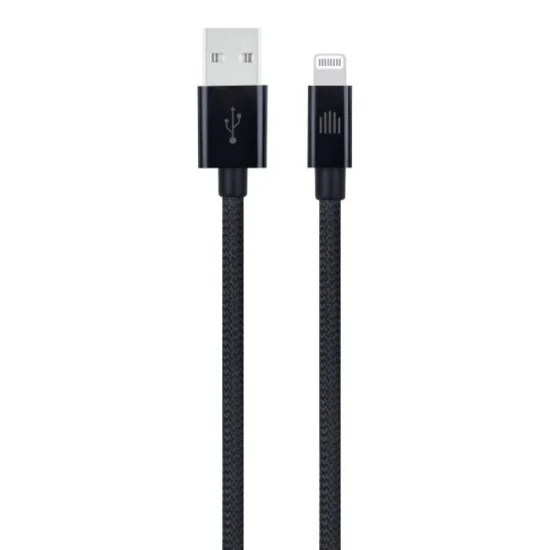 Dviced Cable USB-A to Lightning Nylon Textile 1,25m - Black